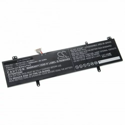 VHBW Baterija za Asus VivoBook S14, B31N1707, 3500 mAh
