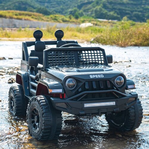 Dečiji automobil na akumulator -Jeep - Crni Cene