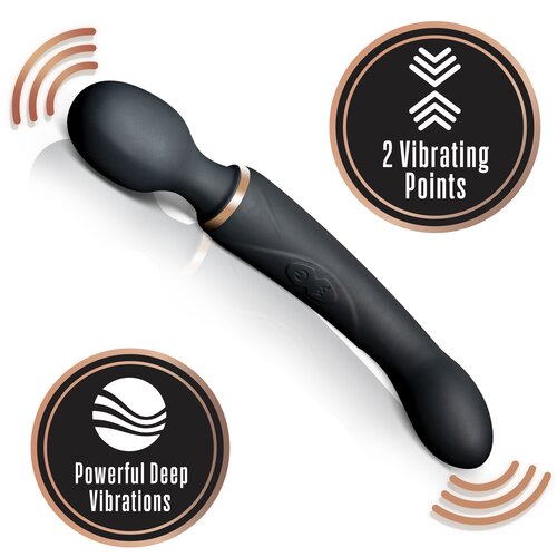 SuperLove Double Pleasure Wand Vibrator Black Cijene