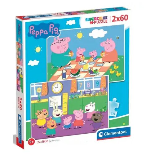 Clementoni Puzzle Peppa Pig 2x60kom - Slike