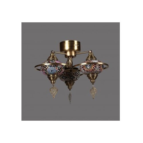 Opviq luster metalni vitraž 846STL1737, bronza Cijene