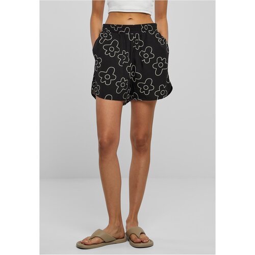 UC Ladies Ladies AOP Viscose Resort Shorts blackflower Slike