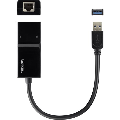 Belkin Omrežni adapter USB-A 3.0 na RJ45 Ethernet 1000 Mbps, Črna, (5000310084) Cene