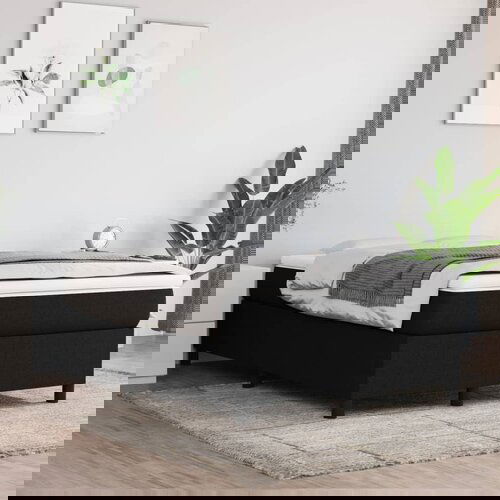 VidaXL Box spring posteljni okvir črn 120x200 cm blago Slike
