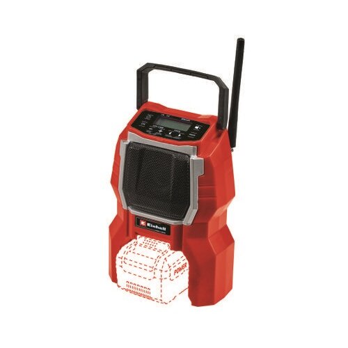 Einhell power X-Change Radio za gradili&amp;scaron;te na bateriju TC-RA 18 Li BT - Solo (Crveno-crne boje, Napon akumulatora: 18 V, Broj baterija: Bez akumulatora, Frekvencija: 87,5 - 108,0 kHz (FM)) + BAUHAUS jamstvo 5 godina na uređaje na električni ili motorni pogon Slike