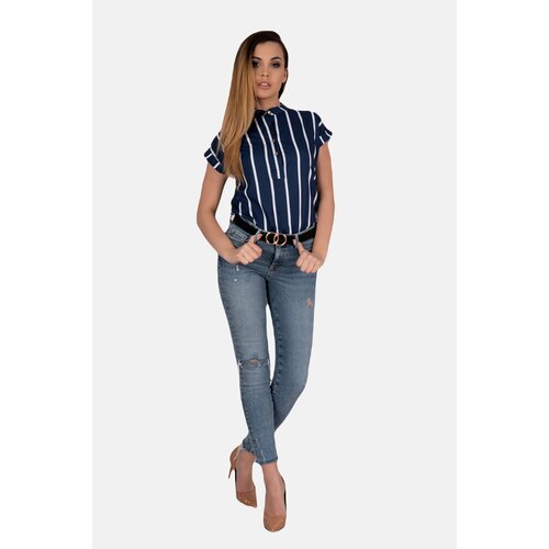 Merribel Woman&amp;#039;s Blouse Ouranila Navy Blue Slike