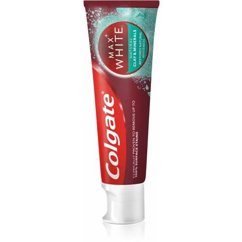 Colgate Max White Clay zobna pasta za beljenje zob 75 ml