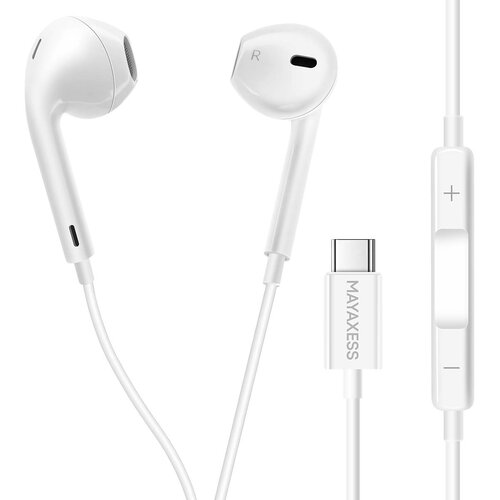 Oem Mayaxess, Žične USB-C slu&scaron;alke z vgrajenim mikrofonom za Samsung Galaxy S25 Plus, Bela, (5000228820) Cene