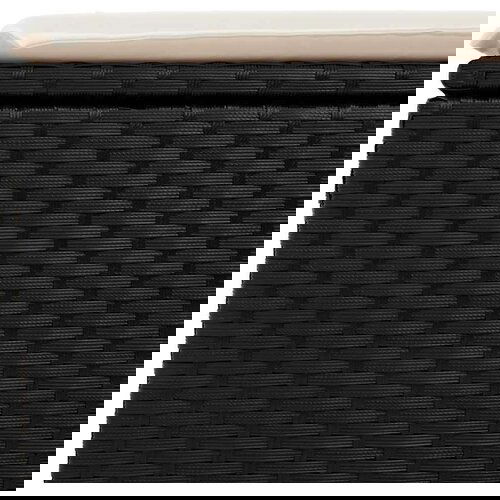 vidaXL 6-dijelni set vrtnih sofa s jastucima crni od poliratana bagrem Cene