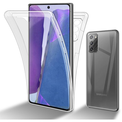Cadorabo Ohi&amp;scaron;je, združljiv s Samsungom v prozorni - 360 -&amp;deg; za&amp;scaron;čitni pokrov celotnega telesa - za&amp;scaron;čita pred sprednjim in hrbtom, vsestransko za&amp;scaron;čito z za&amp;scaron;čitnikom zaslona, (20572339) Slike