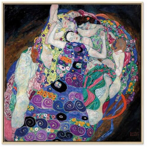  Slika - Gustav Klimt – Virgin 60x60 U prirodnom drvenom okviru Cene