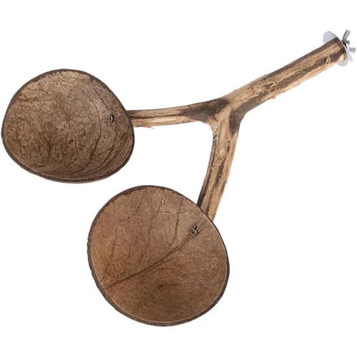TIAKI prečka za sjedenje sa zdjelicama od kokosa – D&nbsp;30 x Š&nbsp;22 x V&nbsp;5&nbsp;cm