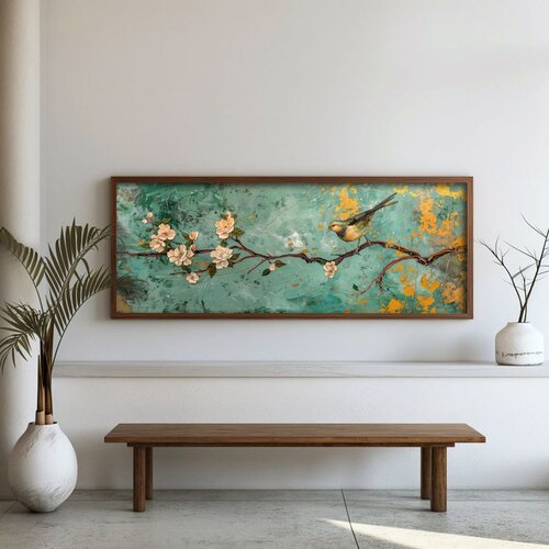WALLXPERT FAH042-150 Multicolor Decorative Framed MDF Painting Cene