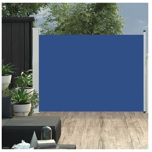  Uvlačiva bočna tenda za terasu 120 x 500 cm plava - Plava 120 x 500 cm 1 Cijene