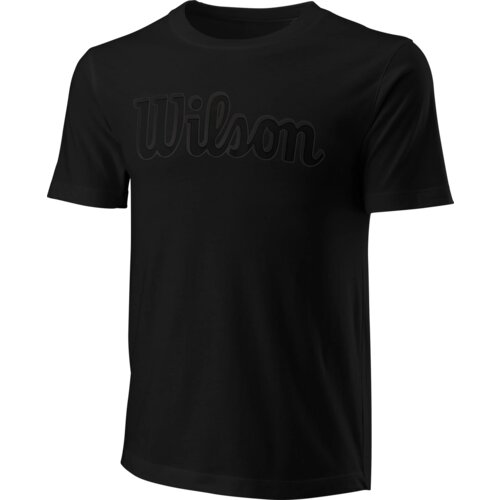Wilson Pánské tričko Script Eco Cotton Tee Black L Cene