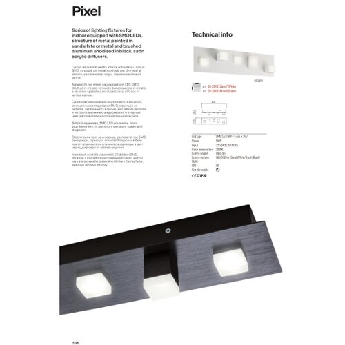  Redo 01-2016 - LED plafonska svetiljka PIXEL LED/48W/230V 3000K 45x45 cm bela Slike
