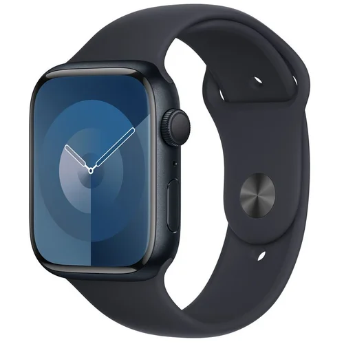 Apple Watch Series 9 45mm Midnight AC Midnight SB (S-M), (MR993QCA)