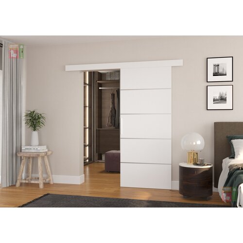 ADRK Furniture Drsna medsobna vrata Tony 86 - Bela Slike