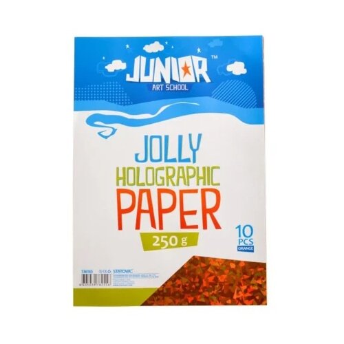 Junior jolly holographic paper papir hologramski a4 250g 10k - odaberite nijansu narandžasta ( 136165 ) Cene