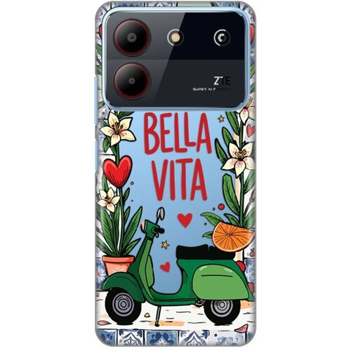  Torbica Silikonska Print Skin za ZTE Blade A54 Bella Vita Cene