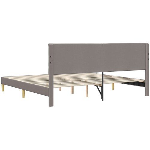  Krevetna konstrukcija Sivosmeđa 180 x 200 cm Tkanina Slike