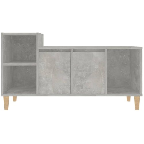  TV ormarić boja betona 100x35x55 cm od konstruiranog drva Siva Slike