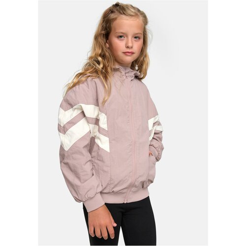 Urban Classics Kids girls' crinkle batwing jacket dukrose/whitesand Slike