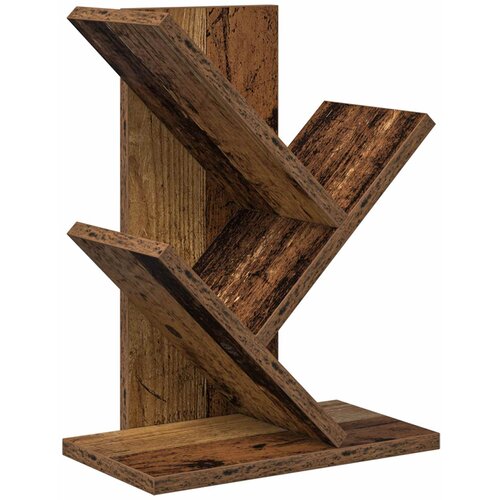 vidaXL Polica za knjige drevesa 3-nadstropna 30 x 18 x 40 cm Star les, (5000307222) Cene