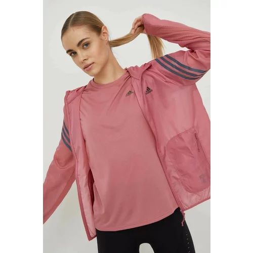 Adidas Vjetrovka Run Icons boja: ružičasta, za prijelazno razdoblje