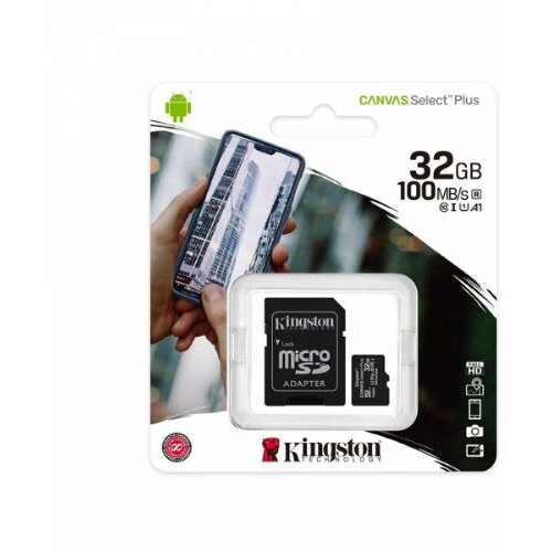 Kingston SPOMINSKA KARTICA 32 GB micro SD (2v1 MICRO-SDHC ) 100 MB / s Cene