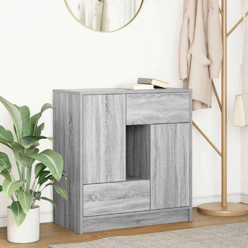  Komoda s ladicama i vratima siva sonoma 70 5x34x74 5 cm Cijene