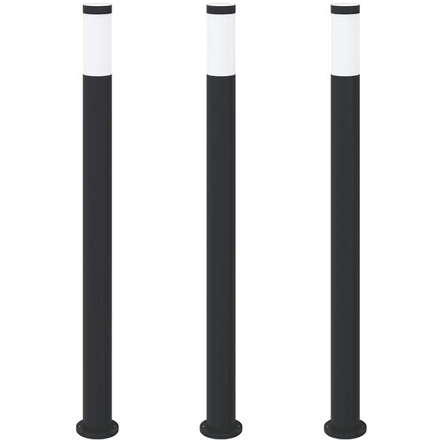 vidaXL Stebričke 3 kosi 110 cm nerjaveče jeklo IP44, (5000297026) Cene