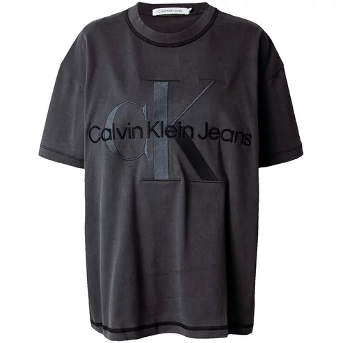 Calvin Klein Jeans Majica siva / črna