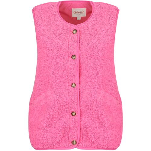 Only Flis ONLBABY TEDDY VEST Rožnata Slike