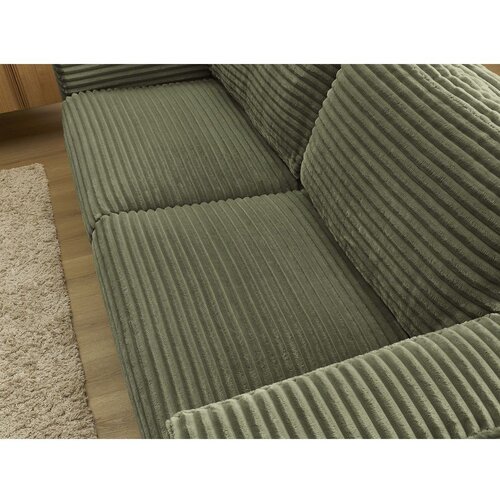 Bobochic Paris Zelena sofa za spavanje/sklopiva od samta 240 cm Hugo &amp;ndash; Slike