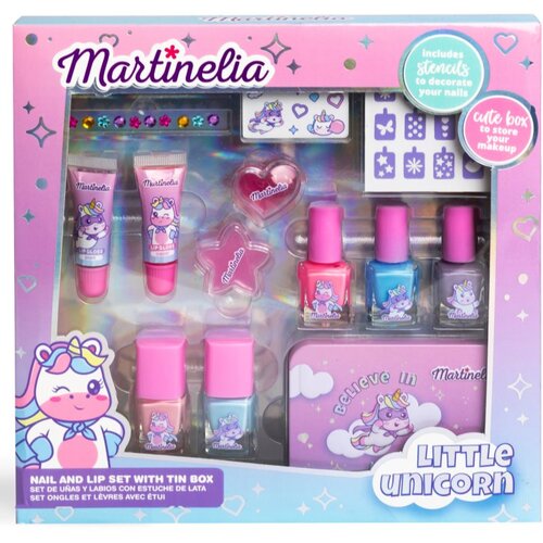 Martinelia Little Unicorn Nail&Lip SET With Tinbox set za djecu 3+ Cijene