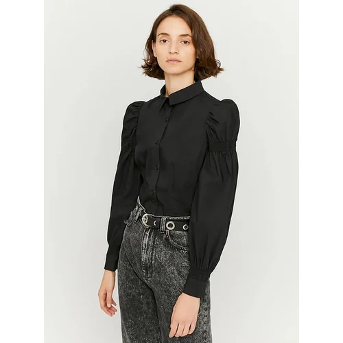 TALLY WEiJL Black shirt with gathered sleeves - Women's