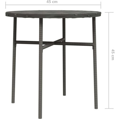 VidaXL Čajni stolić sivi 45 cm od poliratana Slike