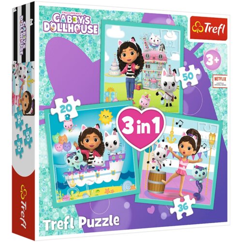 Puzzle Gabby s kućicom 3in1 , Gabby Activities Trefl 34871 Cijene