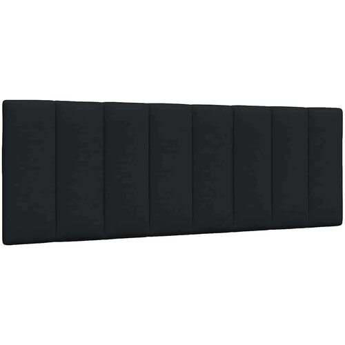 vidaXL Vzglavna stranica črna 140 cm blago Cene