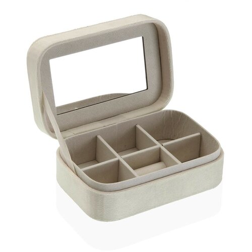  &amp;Scaron;perkovnica Versa Kremna Les Ogledalo Les MDF 10 x 6 x 14,7 cm Slike