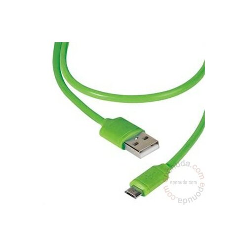 Vivanco kabl USB 2.0 A/microB Green 1,2m 36254 kabal Slike