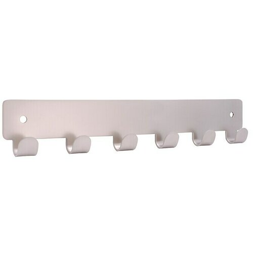 SIRO Garderobna letev (Do x Š x V: 240 x 41 x 16 mm, Število kaveljčkov: 6 kos, Nikelj prevlečen mat) Cene