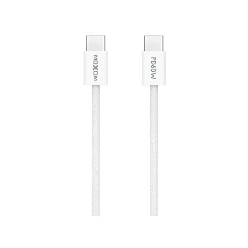 Moxom mx-cb369 pleteni fast 60w 3a type-c na type-c 1m beli Usb data kabal ( U2213 ) Cene