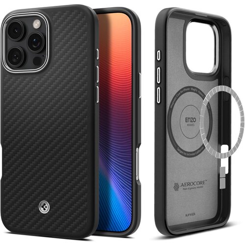 Spigen ENZO ARAMID MAGSAFE maska za IPHONE 16 PRO MAX BLACK/SILVER Cijene