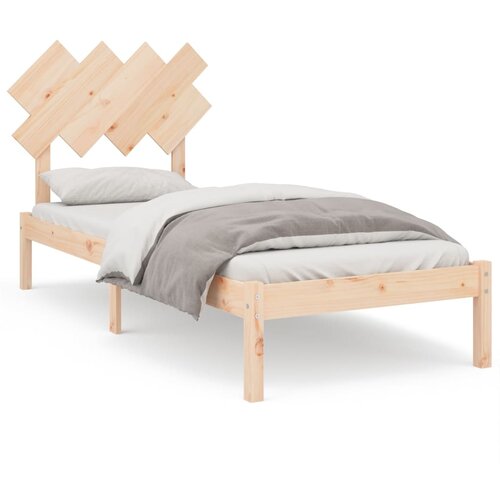  Okvir za krevet 90 x 190 cm jednokrevetni od masivnog drva Slike