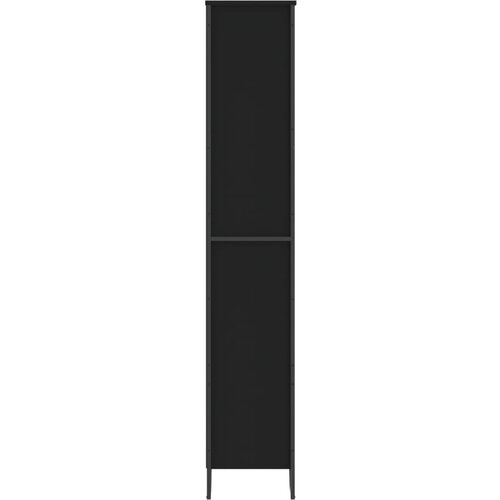  za knjige crni 80x31x169 cm od konstruiranog drva Slike