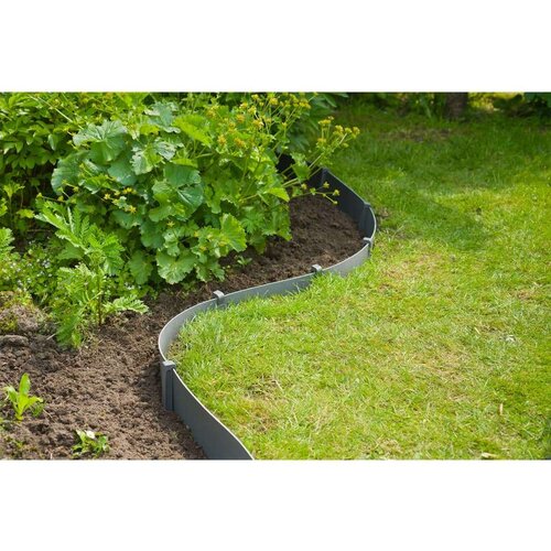Nature Vrtna obroba komplet H15 cm x 10 m z zatiči črna Cene