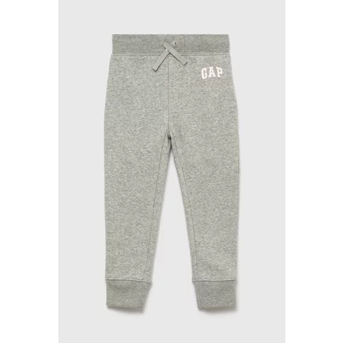 GAP Dječje hlače boja: siva, s aplikacijom