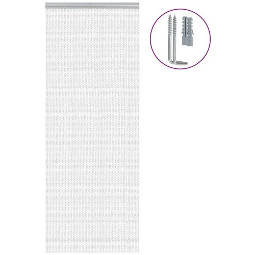 vidaXL Verižna mreža proti mrčesu za vrata 80x212 cm aluminij Cene